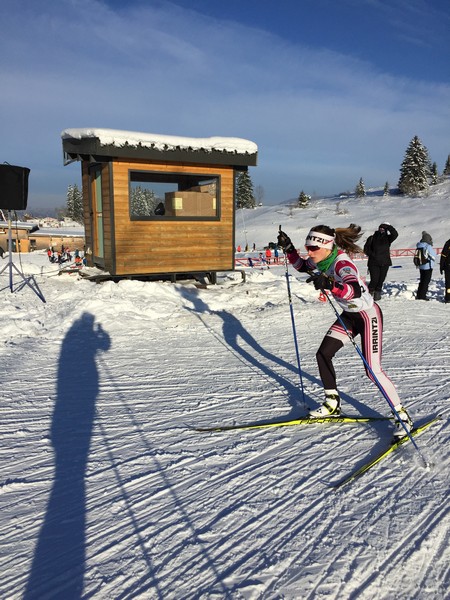 Irati Cuadrado y Lander Martin en el Tour de Ski de Premanon